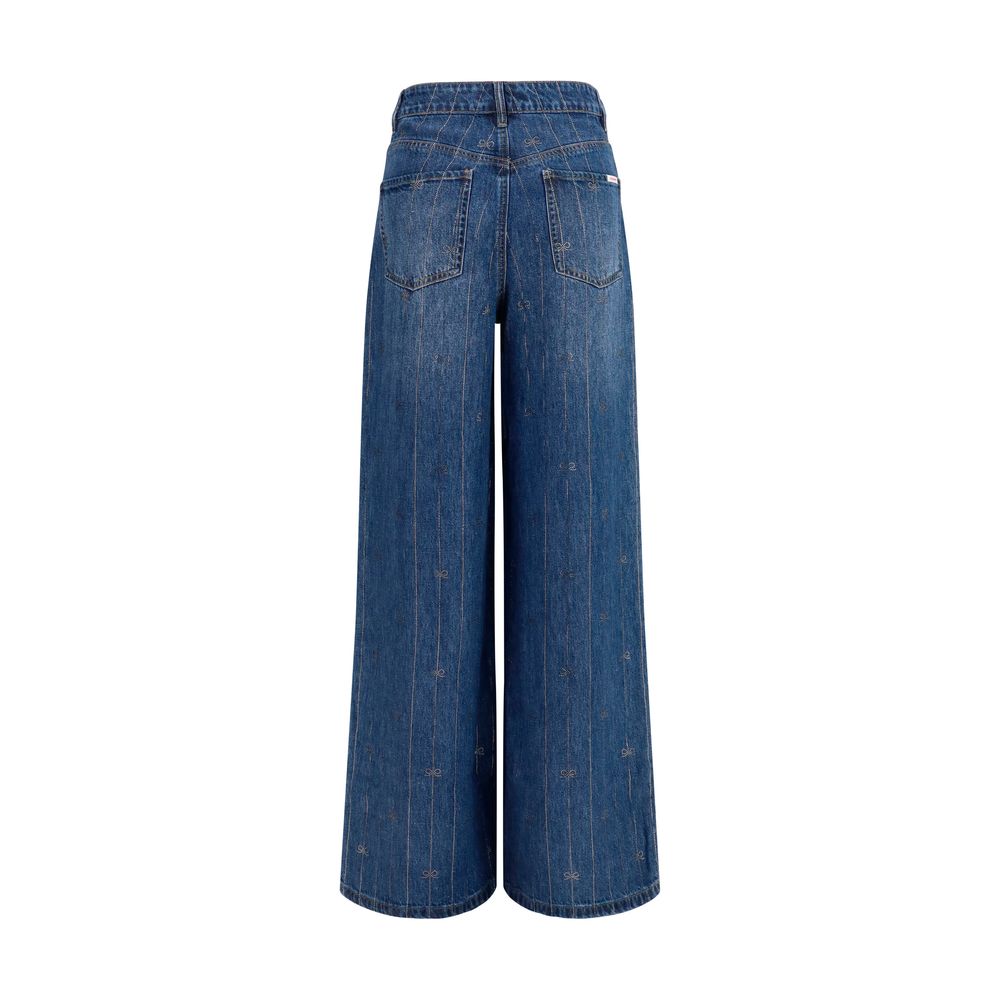 Self-Portrait Blue Lyocell Jeans Denim Self-Portrait