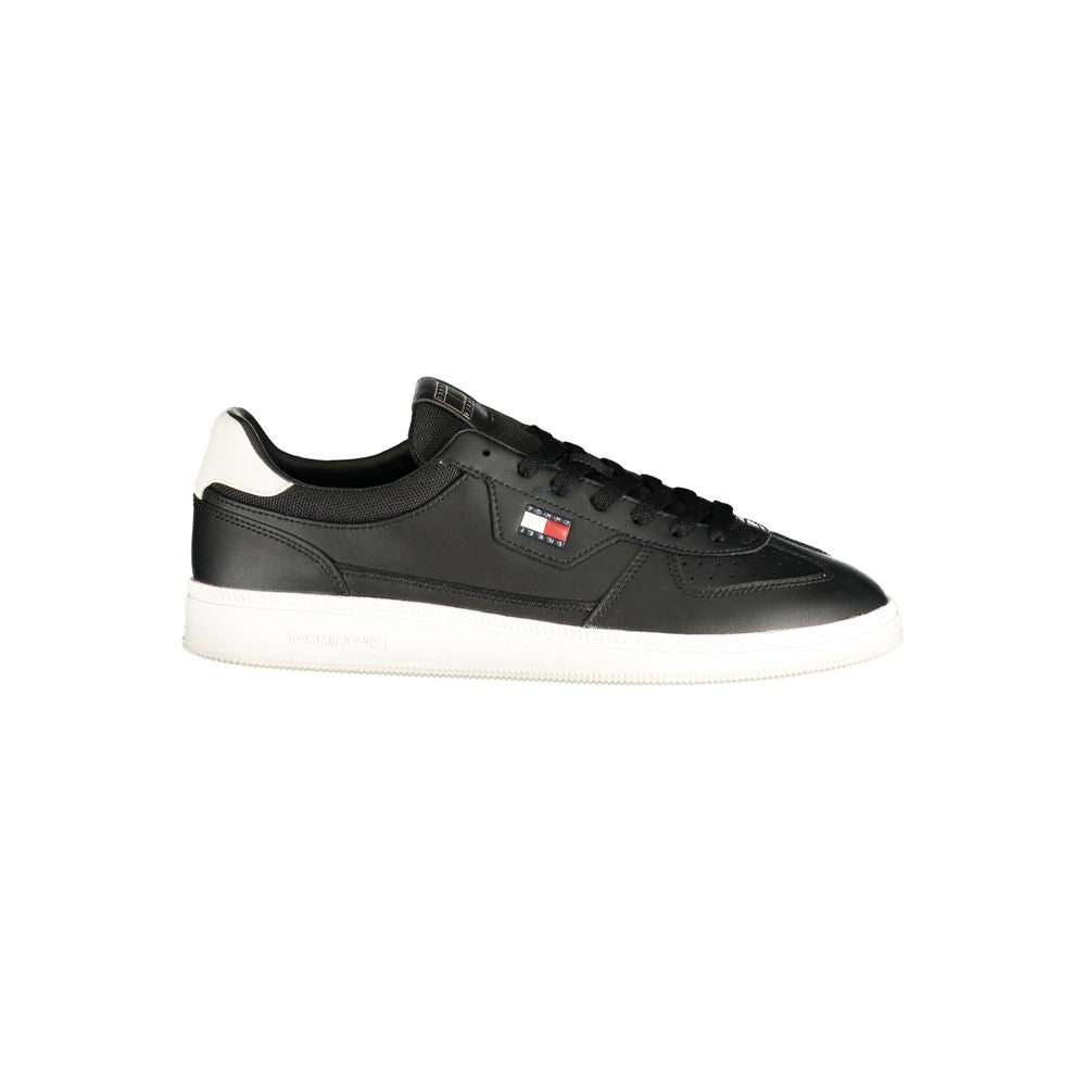 Tommy Hilfiger Black Polyurethane Men's Sneaker Tommy Hilfiger