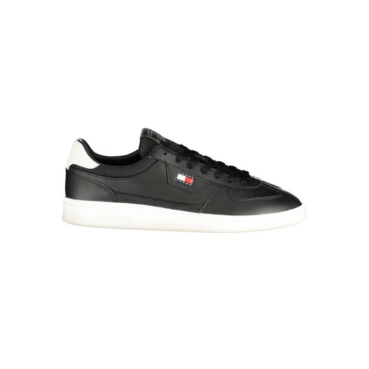Tommy Hilfiger Black Polyurethane Men's Sneaker Tommy Hilfiger