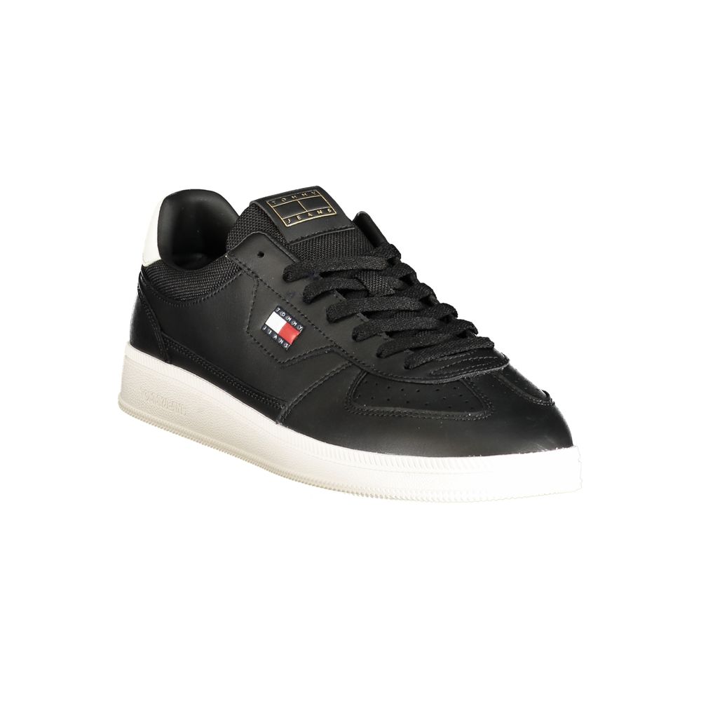 Tommy Hilfiger Black Polyurethane Men's Sneaker Tommy Hilfiger