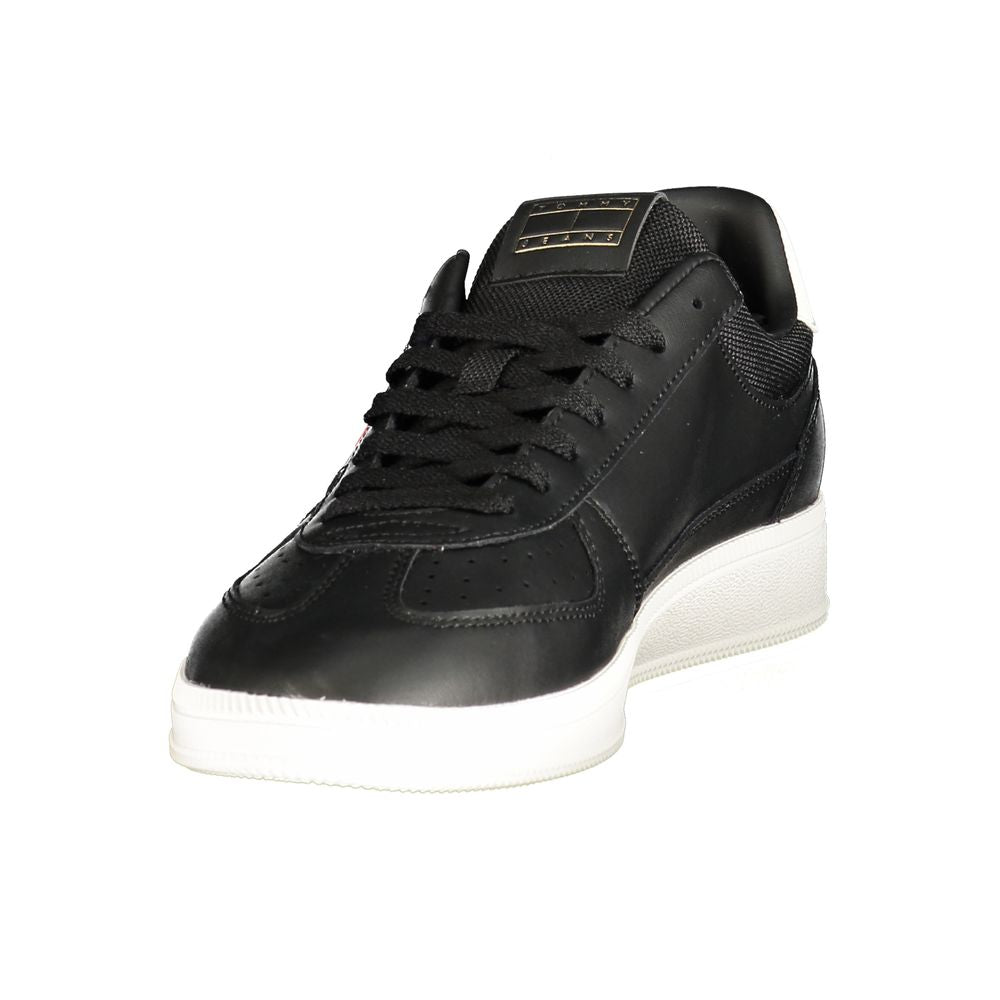 Tommy Hilfiger Black Polyurethane Men's Sneaker Tommy Hilfiger