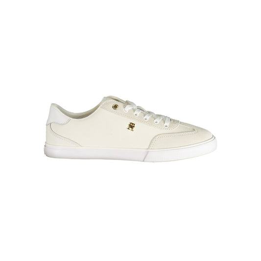 Tommy Hilfiger White Polyurethane Women's Sneaker Tommy Hilfiger