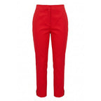 Malo Red Cotton Women Pants