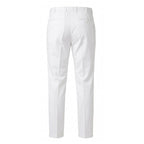 Malo White Cotton Men Pant