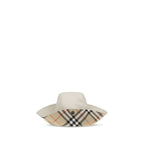 Burberry White Cotton Bucket Hat
