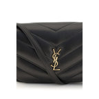 Saint Laurent Black Lamb Ovis Aries Aries Shoulder Bag