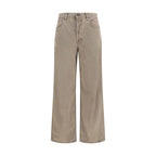 Agolde Brown Cotton Casual Pants Agolde