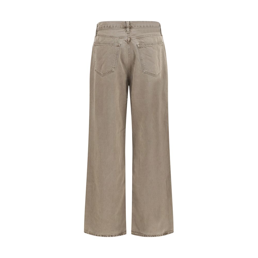 Agolde Brown Cotton Casual Pants Agolde