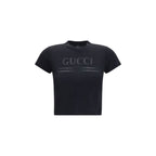 Gucci Black Cotton T-Shirt