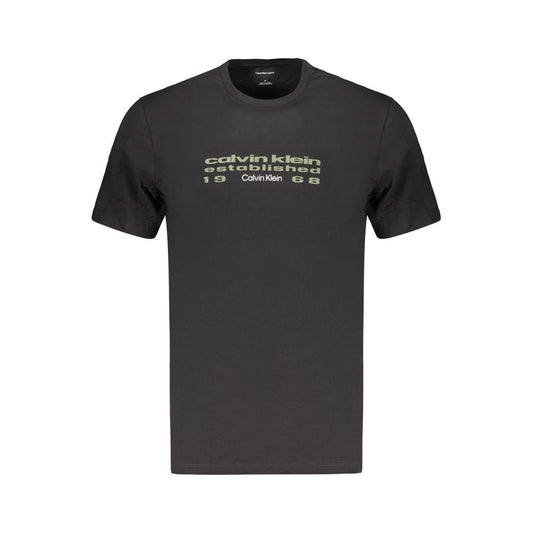 Calvin Klein Black Cotton Men's T-Shirt Calvin Klein