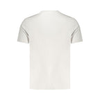 Calvin Klein gray cotton men's T-shirt displayed flat, showcasing the soft fabric and classic crew neck design.