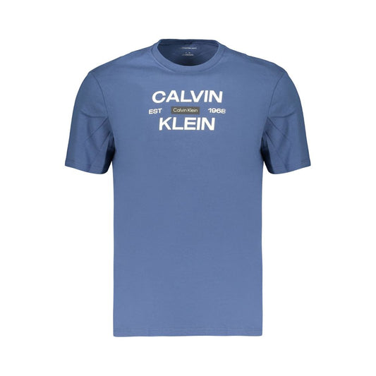 Calvin Klein Blue Cotton Men's T-Shirt Calvin Klein