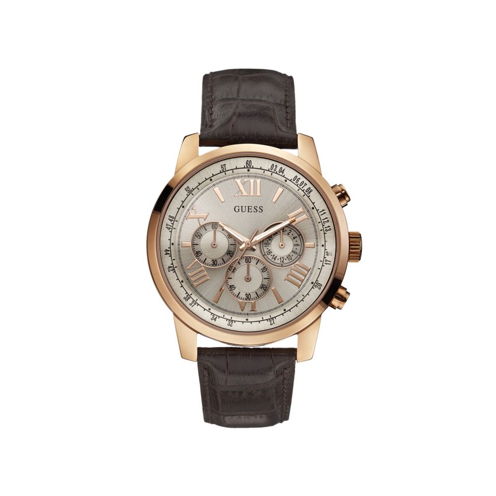 Guess Brown Leather Lining Sport Watch Guess
