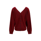 Lisa Yang Bordeaux Cashmere Cardigan