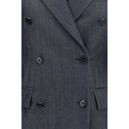 Balenciaga Gray Wool Oves Aries Blazer