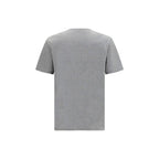 Balmain Gray Cotton T-Shirt
