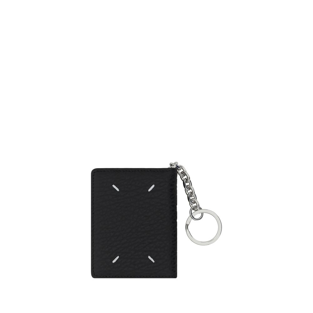 Maison Margiela Black Calf Leather Bos Taurus Keychain Maison Margiela