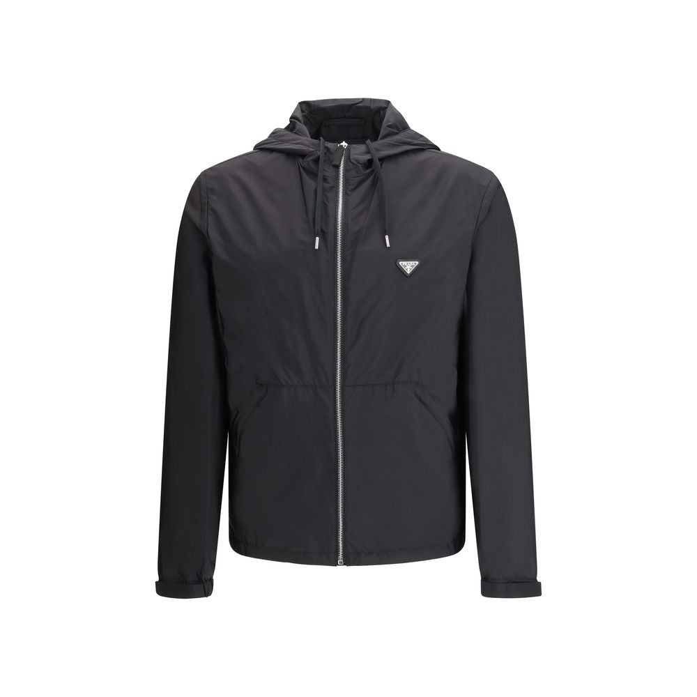 Prada Black Recycled Polyamide Shell Jacket - Eljoys Fashion 