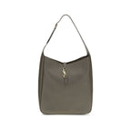 Saint Laurent Bicolor Calf Leather Bos Taurus Shoulder Bag with gold-tone hardware and adjustable strap.