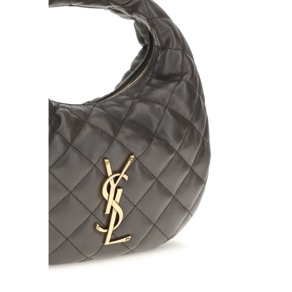 Saint Laurent Gray Lamb Ovis Aries Aries Shoulder Bag Saint Laurent
