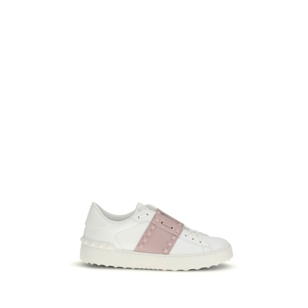 Valentino Garavani White Calf Leather Bos Taurus Low Top Sneakers Valentino Garavani