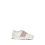 Valentino Garavani White Calf Leather Bos Taurus Low Top Sneakers Valentino Garavani