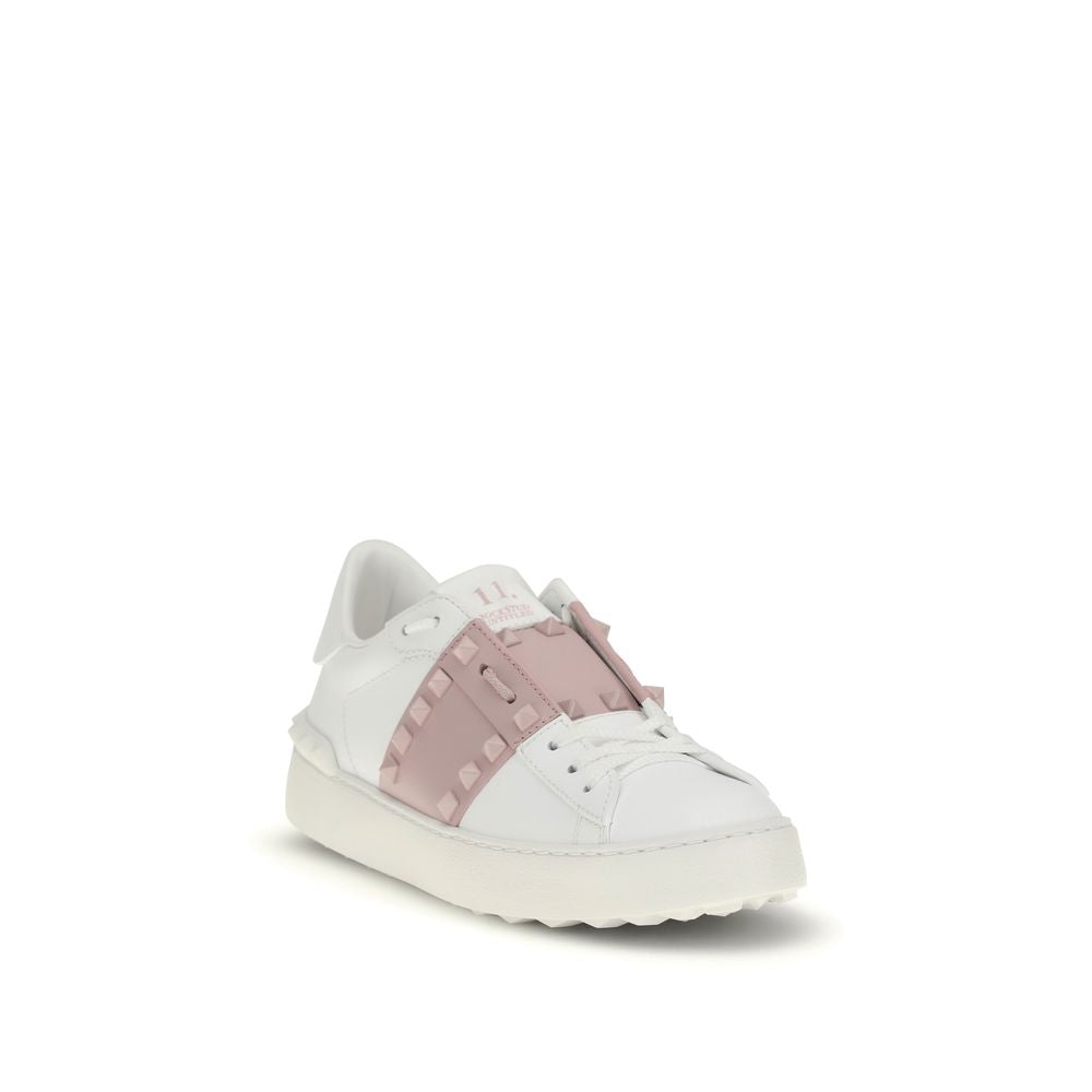 Valentino Garavani White Calf Leather Bos Taurus Low Top Sneakers Valentino Garavani