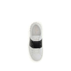 Valentino Garavani Blue Calf Leather Bos Taurus Low Top Sneakers Valentino Garavani