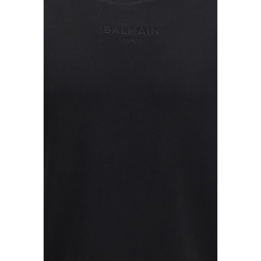 Balmain Black Cotton Sweatshirt Balmain