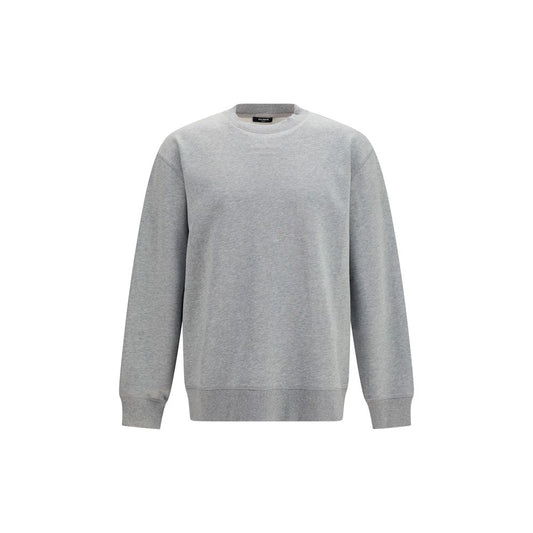 Balmain Gray Cotton Sweatshirt Balmain
