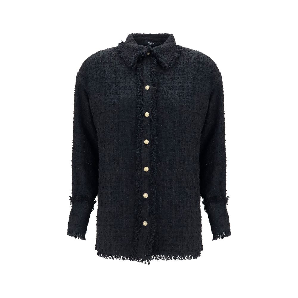 Balmain Black Polyamide Shirt Balmain