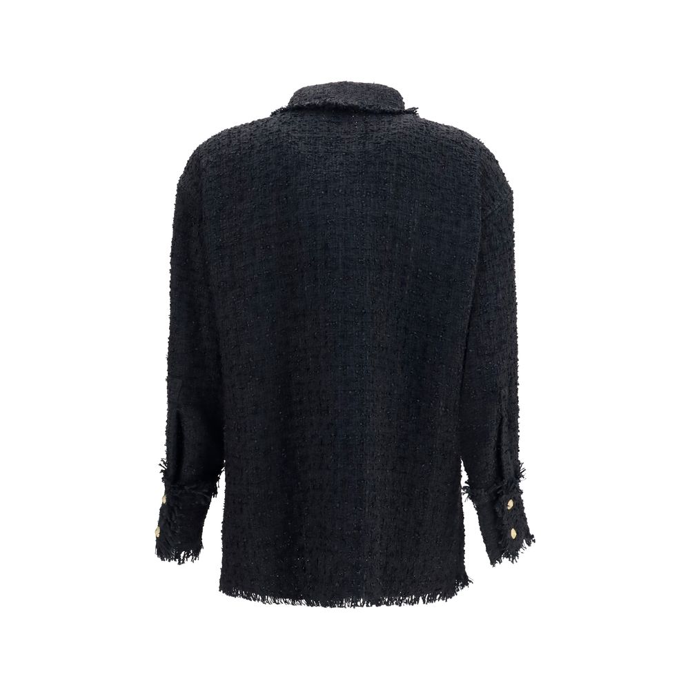 Balmain Black Polyamide Shirt Balmain