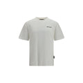 White cotton T-shirt by Palm Angels with a relaxed fit and subtle logo detail, displayed on a plain background.
