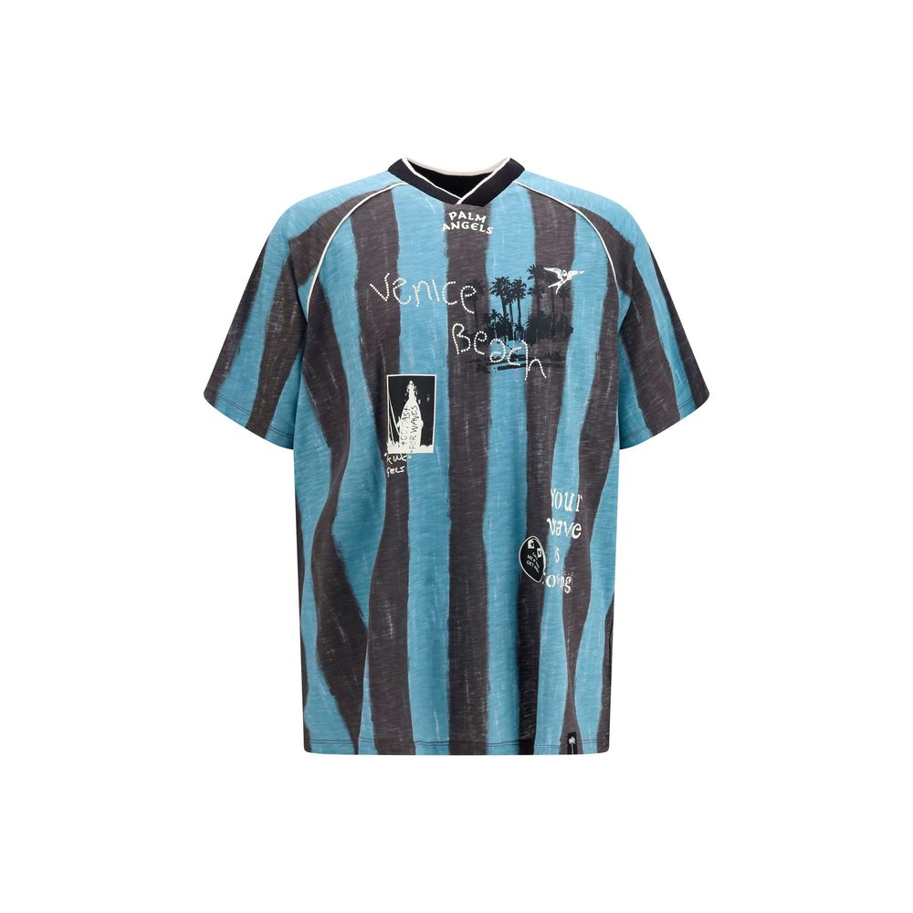 Palm Angels Blue Cotton Sportswear Palm Angels