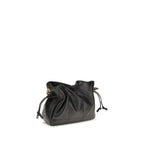 Saint Laurent black lamb leather Ovis Aries clutch bag with sleek design and subtle branding, perfect for elegant evening wear.