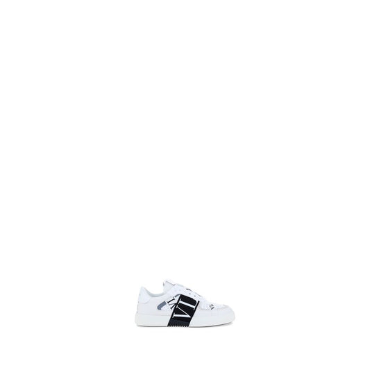 Valentino Garavani White Calf Leather Bos Taurus Athletic Sneakers Valentino Garavani