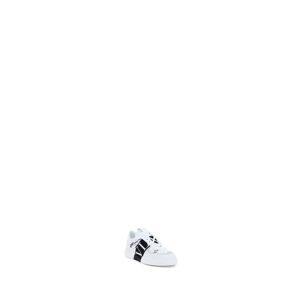 Valentino Garavani White Calf Leather Bos Taurus Athletic Sneakers Valentino Garavani
