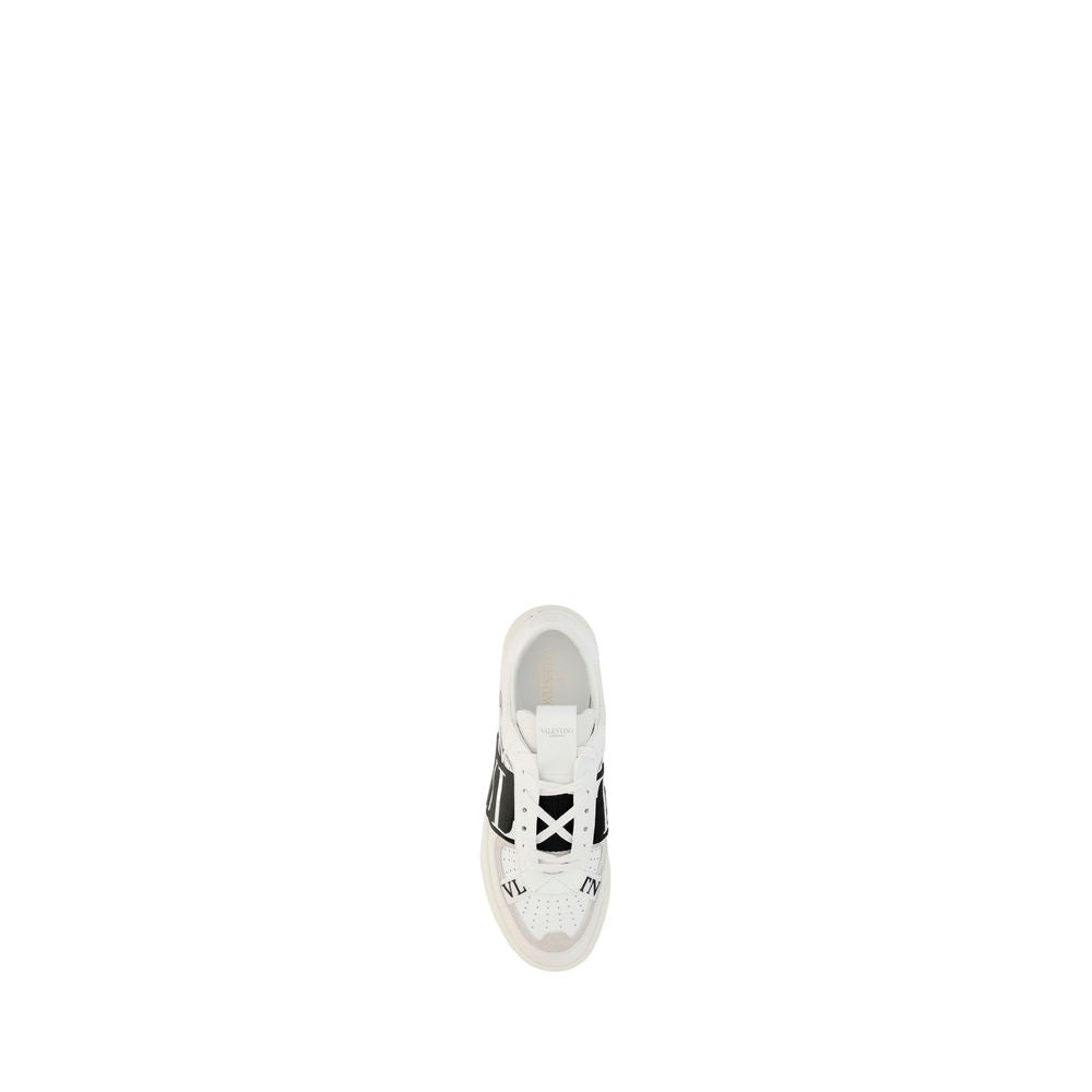 Valentino Garavani White Calf Leather Bos Taurus Athletic Sneakers Valentino Garavani