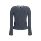 Burberry Gray Cashmere Cardigan