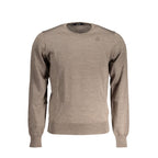 K-WAY Brown Wool Men's Sweater