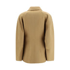 Rohe Beige Wool Oves Aries Full-Length Jacket