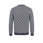 Malo Blue Linen Men Sweater