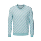 Malo Light Blue Linen Men's Sweater