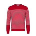 Malo Red Cotton Men Sweater