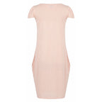 Malo Pink Cotton Women Dress