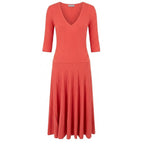 Malo Red Cotton Women Dress