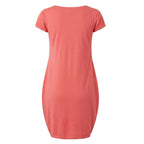 Malo Red Cotton Women Dress