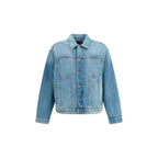 7FOR Blue Cotton Denim Jacket