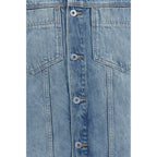 7FOR Blue Cotton Denim Jacket