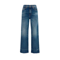 Chloé Blue Cotton Bootcut Jeans